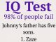 IQ Test: What Is the Name of the Fifth Son?