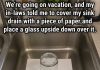 The Real Deal on Covering Your Sink Before Vacation: The Truth About the “Upside-Down Glass” Hack (And How to Actually Protect Your Home)