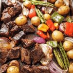 Balsamic Glazed Steak Tips and Veggies Sheet Pan