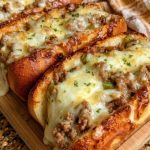 Cheesy Beef Hot Dog Buns