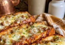 Cheesy Beef Hot Dog Buns