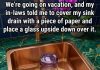 The Forgotten Pre-Vacation Ritual: The Truth About the “Upside-Down Glass” Sink Hack (And How to Truly Protect Your Home’s Peace)