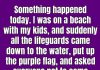 The Meaning of a Purple Flag at the Beach