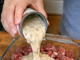 Easy Creamy Hamburger Mushroom Bake (The Best Comfort Food Dinner)