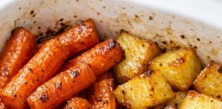 An older Amish woman taught me this 4 ingredient root vegetable bake and it has completely transformed my spring dinners
