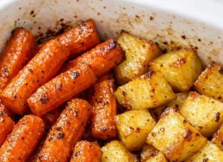 An older Amish woman taught me this 4 ingredient root vegetable bake and it has completely transformed my spring dinners