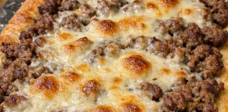 My husband requests this hearty meal every July when the grandkids visit and it only takes 4 ingredients to bake something everyone devours.