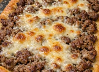 My husband requests this hearty meal every July when the grandkids visit and it only takes 4 ingredients to bake something everyone devours.