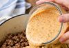 Pour This 1 Creamy Liquid Over Browned Ground Beef and Uncooked Pasta Shells Into a Dutch Oven for a One-Pot Dinner That Keeps You Full Longer Than Expected