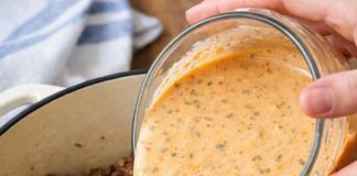 Pour This 1 Creamy Liquid Over Browned Ground Beef and Uncooked Pasta Shells Into a Dutch Oven for a One-Pot Dinner That Keeps You Full Longer Than Expected
