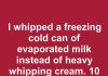 I Whipped a Freezing Cold Can of Evaporated Milk Instead of Heavy Whipping Cream. 10 Minutes Later, This Is What Happened