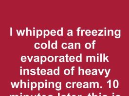 I Whipped a Freezing Cold Can of Evaporated Milk Instead of Heavy Whipping Cream. 10 Minutes Later, This Is What Happened
