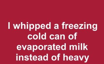 I Whipped a Freezing Cold Can of Evaporated Milk Instead of Heavy Whipping Cream. 10 Minutes Later, This Is What Happened