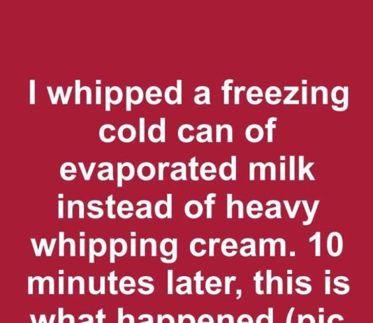 I Whipped a Freezing Cold Can of Evaporated Milk Instead of Heavy Whipping Cream. 10 Minutes Later, This Is What Happened