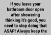 Is It Better to Leave the Bathroom Door Open or Closed After Taking a Shower or Bath?
