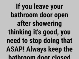 Is It Better to Leave the Bathroom Door Open or Closed After Taking a Shower or Bath?