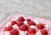 3-Ingredient Raspberry Fluff Dessert