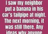 What Really Happens If You Put a Banana in a Car’s Tailpipe?