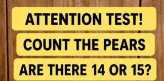 Attention Test! Count the Pears.
