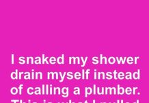 I snaked my shower drain myself instead of calling a plumber. This is what I pulled out