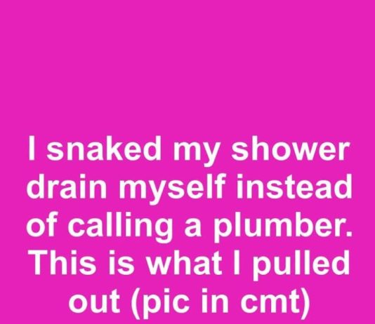 I snaked my shower drain myself instead of calling a plumber. This is what I pulled out