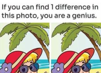 Happy Beach Girl: Spot 1 Difference