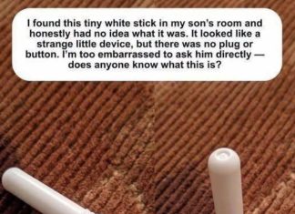 I found this tiny white stick in my son’s room and was too embarrassed to ask him—does anyone know what it is?