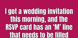What Does the M Mean on an RSVP Card?