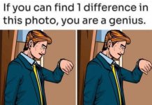 Spot 1 Difference: The Man with the Wristwatch!