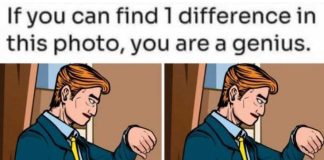 Spot 1 Difference: The Man with the Wristwatch!