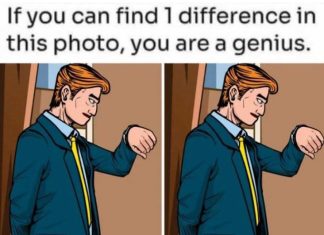Spot 1 Difference: The Man with the Wristwatch!
