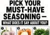 Pick Your Must-Have Seasoning