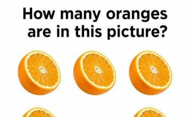 How Many Oranges Are Really in the Picture?