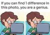 Computer Dad and Kid Tablet Puzzles: Spot 1 Difference.