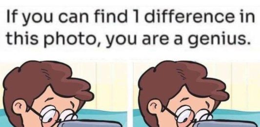 Computer Dad and Kid Tablet Puzzles: Spot 1 Difference.