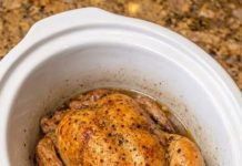 3-Ingredient Slow Cooker Whole Chicken