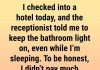 Always Keep the Bathroom Light On When Sleeping in a Hotel