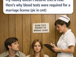 My hubby doesn’t believe this is real. Here’s why blood tests were required for a marriage license