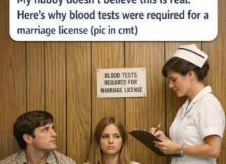 My hubby doesn’t believe this is real. Here’s why blood tests were required for a marriage license