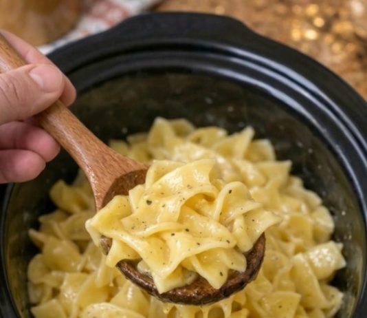 3-Ingredient Slow Cooker Butter Noodles