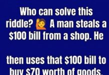 Solve the Riddle: A Man Steals 100$ From a Shop