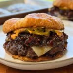 Bacon Jam Croissant Burger