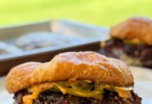 Bacon Jam Croissant Burger