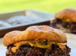 Bacon Jam Croissant Burger