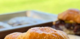 Bacon Jam Croissant Burger