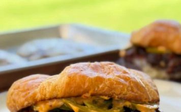 Bacon Jam Croissant Burger