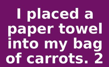 I placed a paper towel into my bag of carrots. 2 weeks later, this is what happened