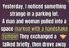 What Does a Handshake Symbol on a Parking Space Mean?