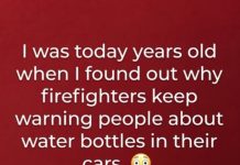 Firefighters Are Warning People Not To Leave Water Bottles In Their Cars