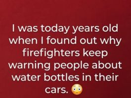 Firefighters Are Warning People Not To Leave Water Bottles In Their Cars